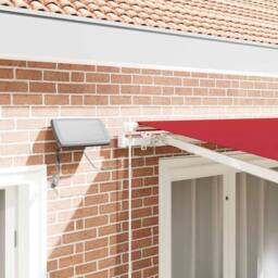 Berkfield Home Manual Retractable Awning with LED Red 300x250 cm - thumbnail 4