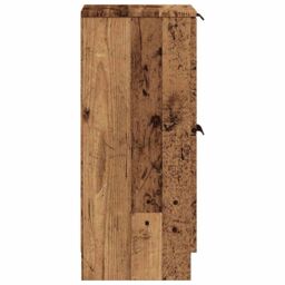Berkfield Home Sideboards 2 pcs Old Wood 30x30x70 cm Engineered Wood in Brown - Size: 30 x 30 x 70 cm - thumbnail 6