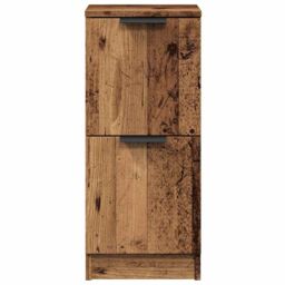 Berkfield Home Sideboards 2 pcs Old Wood 30x30x70 cm Engineered Wood in Brown - Size: 30 x 30 x 70 cm - thumbnail 5