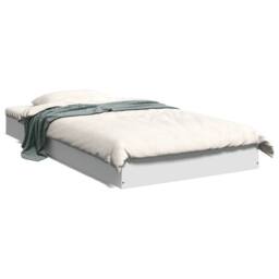 Berkfield Home Bed Frame without Mattress White 90x190 cm Single Engineered Wood - thumbnail 2