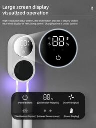 Dragodirect UV Toothbrush Sanitizer Case Holder Smart Wave Sensing Rechargeable in White - thumbnail 8