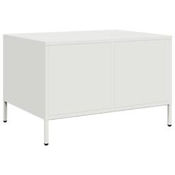 Berkfield Home Sturdy Coffee Table White 68.5x50x43.5 cm Cold-rolled Steel - thumbnail 8
