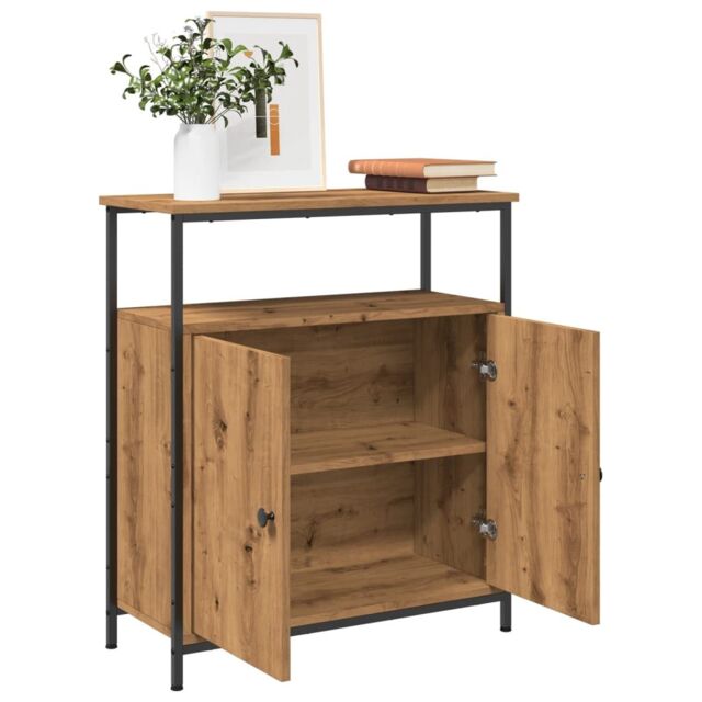 Berkfield Home Sideboard Artisan Oak 70x30x80 cm Engineered Wood in Brown - Size: 70 x 30 x 80 cm - image 1