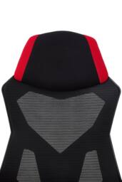 Living and Home Ergonomic High Back Gaming Office Chair with Footrest - Red & Black - thumbnail 6