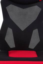 Living and Home Ergonomic High Back Gaming Office Chair with Footrest - Red & Black - thumbnail 7