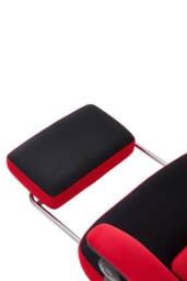 Living and Home Ergonomic High Back Gaming Office Chair with Footrest - Red & Black - thumbnail 9