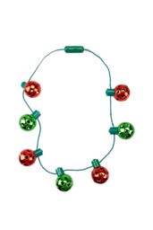 VFM e-Store Christmas Light Up Necklace Bauble Decoration One Size Red