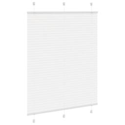 Berkfield Home Pleated Blind White 110x100 cm Fabric Width 109.4 cm Polyester - thumbnail 1