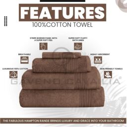 GAVENO CAVAILIA 4 Pack Hampton Towel in Natural - thumbnail 2