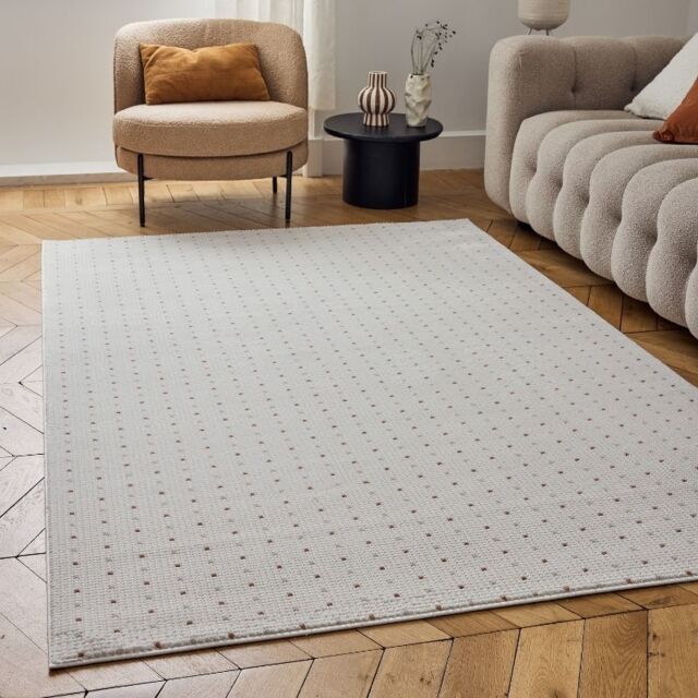 THE RUGS Carmel Modern Area Rugs & Runners Dotted Design Soft Pile in Terracotta - Size: 200 cm x 290 cm - image 1