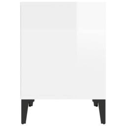 Berkfield Home Elegant Bedside Cabinet High Gloss White 40x35x50 cm - Size: 40 x 35 x 50 cm - thumbnail 6