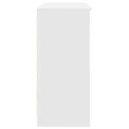Berkfield Home Sideboard with Drawer White 101x35x76 cm Engineered Wood - Size: 101 x 35 x 76 cm - thumbnail 7