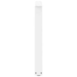 Berkfield Home Modern Dining Table Legs V-Shape 3 pcs White 100x(72-73.3) cm Steel - thumbnail 6