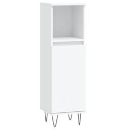 Berkfield Home Modern 3 Piece Bathroom Furniture Set White Engineered Wood - thumbnail 7