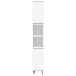 Berkfield Home Modern 3 Piece Bathroom Furniture Set White Engineered Wood - thumbnail 6