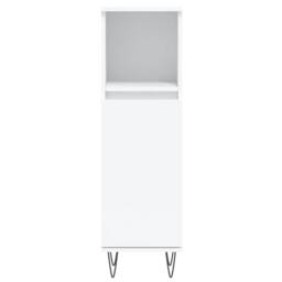 Berkfield Home Modern 3 Piece Bathroom Furniture Set White Engineered Wood - thumbnail 8