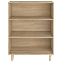 Berkfield Home Sideboard Sonoma Oak 69.5x32.5x90 cm Engineered Wood in Brown - thumbnail 3