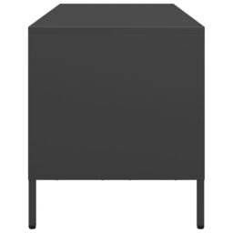 Berkfield Home TV Cabinet Black 101.5x39x43.5 cm Cold-rolled Steel - thumbnail 6