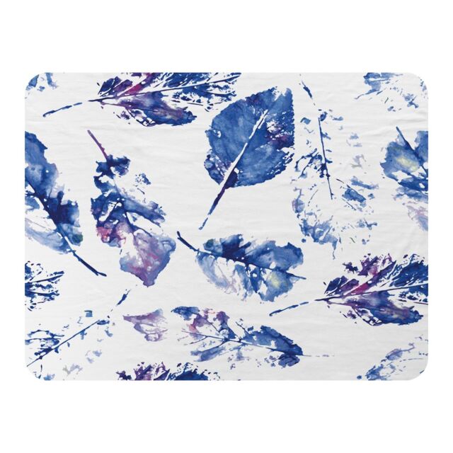 Benjamin Tate Design Autumn Leaves Blanket in Natural - Size: 120 cm x 150 cm - image 1