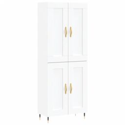 Berkfield Home Highboard White 69.5x34x180 cm Engineered Wood - thumbnail 2