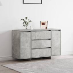 Berkfield Home Sideboard Concrete Grey 120x41x75 cm Engineered Wood - Size: 120 x 41 x 75 cm