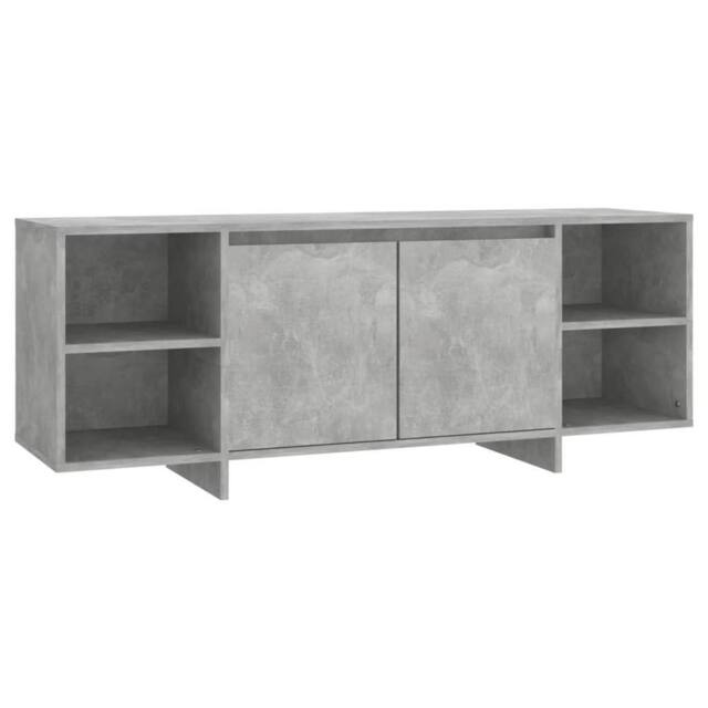 Berkfield Home TV Cabinet Concrete Grey 130x35x50 cm Engineered Wood - Size: 130 x 35 x 50 cm - image 1