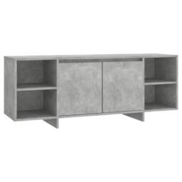 Berkfield Home TV Cabinet Concrete Grey 130x35x50 cm Engineered Wood - Size: 130 x 35 x 50 cm - thumbnail 1