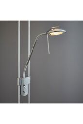 Netlighting Rome Floor Lamp Chrome Opal Glass G9 in Grey - thumbnail 4