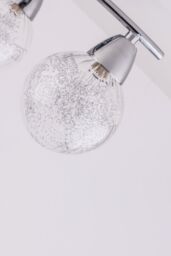 Harper Living LED Semi-Flush Ceiling Light, Straight Arms, 4000K in Silver - thumbnail 4