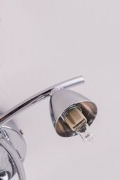Harper Living LED Semi-Flush Ceiling Light, Straight Arms, 4000K in Silver - thumbnail 5