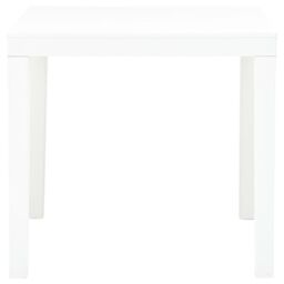 Berkfield Home Garden Table White 78x78x72 cm Plastic - Size: 78 x 78 x 72 cm - thumbnail 2