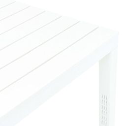 Berkfield Home Garden Table White 78x78x72 cm Plastic - Size: 78 x 78 x 72 cm - thumbnail 4