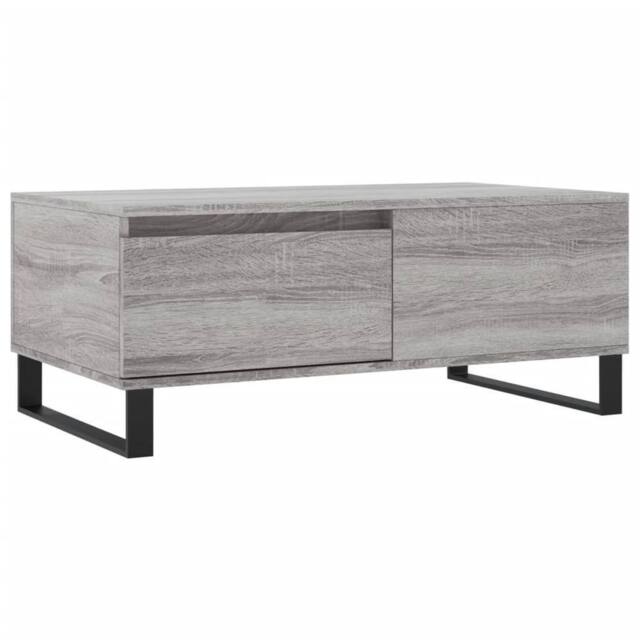 Berkfield Home Coffee Table Grey Sonoma 90x50x36.5 cm Engineered Wood - image 1