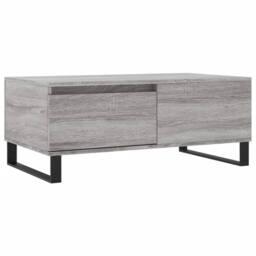 Berkfield Home Coffee Table Grey Sonoma 90x50x36.5 cm Engineered Wood - thumbnail 1