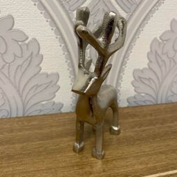 Minster Nickel Plated Reindeer - L3 x W6 x H10 cm in Silver - Size: 1 Pack - thumbnail 5