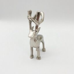 Minster Nickel Plated Reindeer - L3 x W6 x H10 cm in Silver - Size: 1 Pack - thumbnail 2