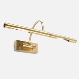 ValueLights Capri Pair of Adjustable Twin Bulb Picture Wall Lights with G9 Bulbs in Gold - thumbnail 2