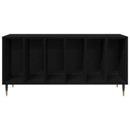 Berkfield Home Record Cabinet Black Oak 100x38x48 cm Engineered Wood - Size: 100 x 38 x 48 cm - thumbnail 5