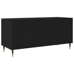 Berkfield Home Record Cabinet Black Oak 100x38x48 cm Engineered Wood - Size: 100 x 38 x 48 cm - thumbnail 7