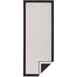 THE RUGS Panama Reversible Indoor Outdoor Rug Flatweave Weatherproof Bordered in Black - Size: 160 cm x 230 cm - thumbnail 3