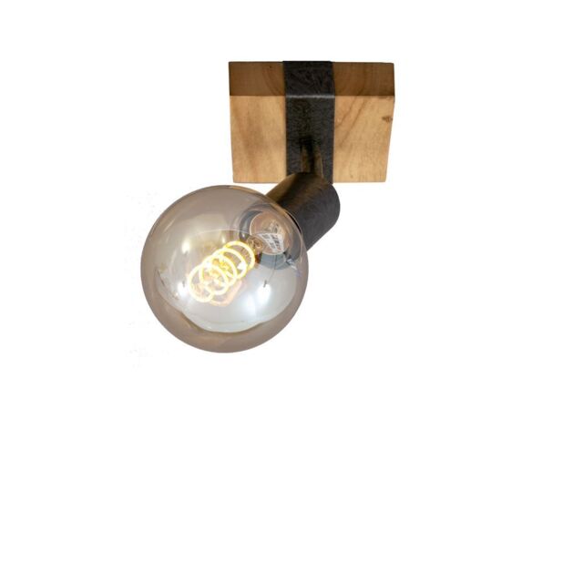 BRILONER Gunmetal Wood 1xE27 25W Requires Bulb Spotlight in Grey - image 1