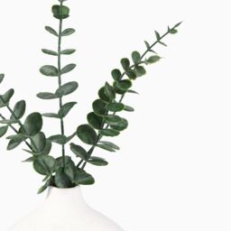 OHS Artificial Eucalyptus with Ceramic Vase Home Decorative Faux Plant in Cream - thumbnail 4