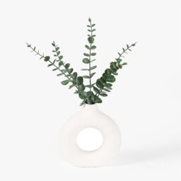 OHS Artificial Eucalyptus with Ceramic Vase Home Decorative Faux Plant in Cream - thumbnail 3
