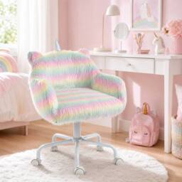 STILVORA Multicolour Office Chair with Armrests & Wheels - thumbnail 1