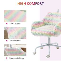 STILVORA Multicolour Office Chair with Armrests & Wheels - thumbnail 5