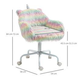 STILVORA Multicolour Office Chair with Armrests & Wheels - thumbnail 2