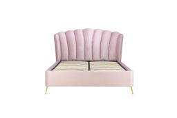 Birlea Velvet Fabric Ottoman Bed Frame Storage Lottie in Pink - Size: King - thumbnail 5