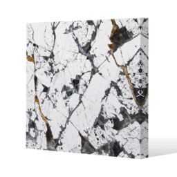 Benjamin Tate Design Black & Gold Marble (Canvas Print) / 77 x 77 x 4cm in Natural - Size: 77 x 77 x 4 cm - thumbnail 1