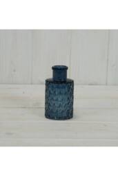 KDMD Blue Mini Geometric Glass Bottle - thumbnail 2