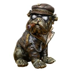 Gifts Direct 2 U Smoking Bulldog Ornament Gold